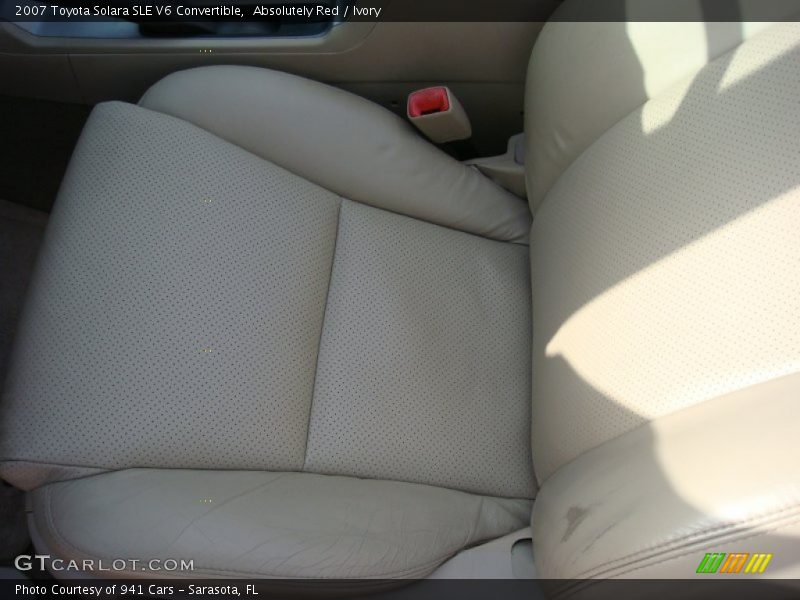 Absolutely Red / Ivory 2007 Toyota Solara SLE V6 Convertible