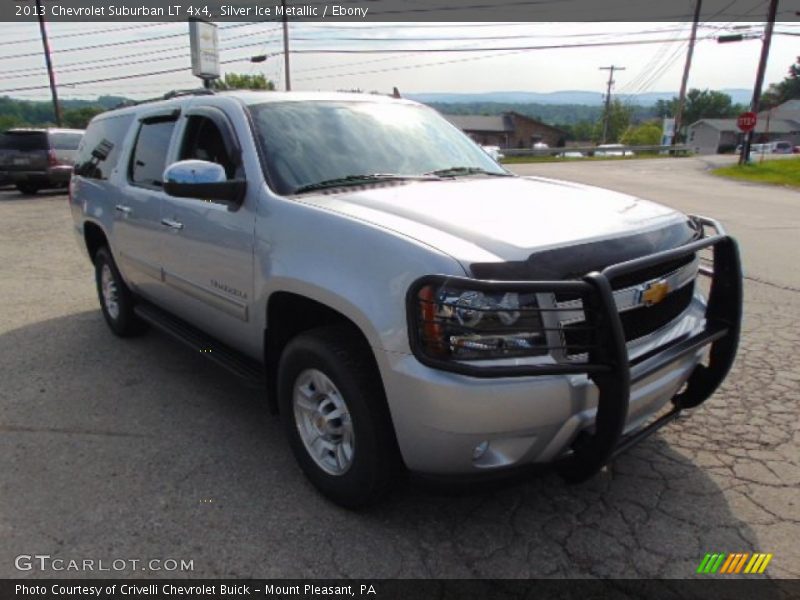 Silver Ice Metallic / Ebony 2013 Chevrolet Suburban LT 4x4