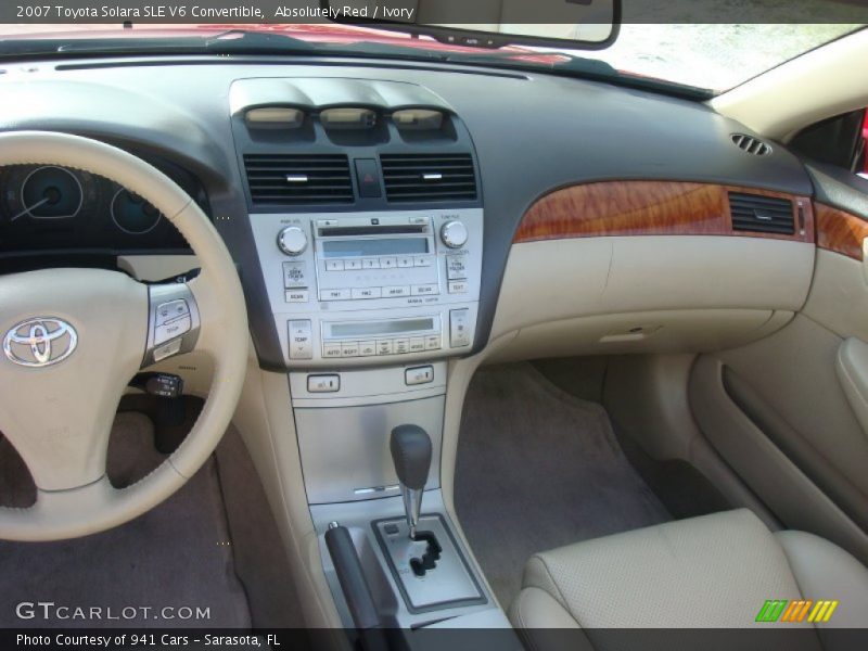 Dashboard of 2007 Solara SLE V6 Convertible