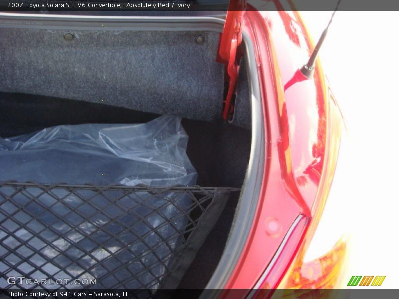 Absolutely Red / Ivory 2007 Toyota Solara SLE V6 Convertible