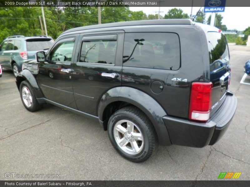 Brilliant Black Crystal Pearl / Dark Khaki/Medium Khaki 2009 Dodge Nitro SLT 4x4