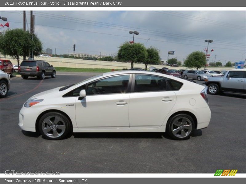 Blizzard White Pearl / Dark Gray 2013 Toyota Prius Four Hybrid