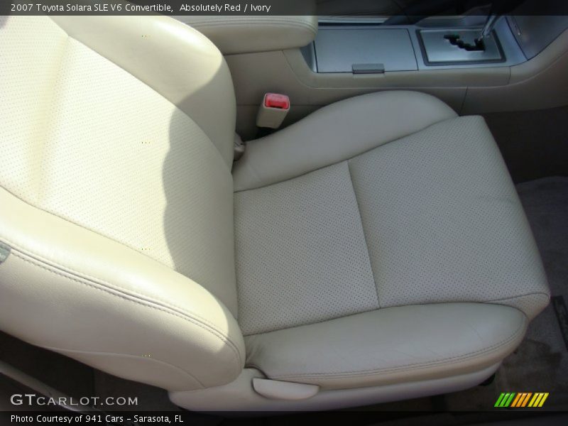 Absolutely Red / Ivory 2007 Toyota Solara SLE V6 Convertible
