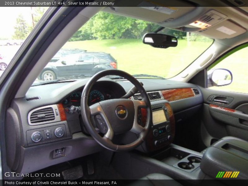 Silver Ice Metallic / Ebony 2013 Chevrolet Suburban LT 4x4