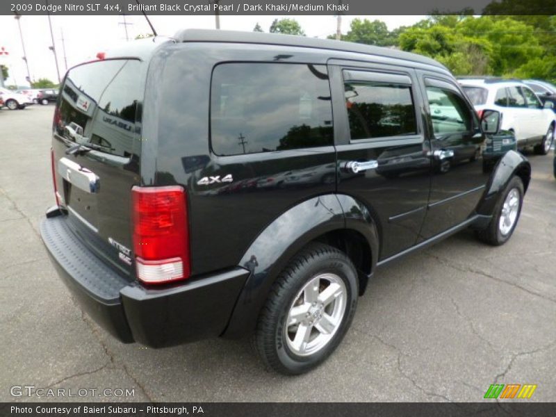 Brilliant Black Crystal Pearl / Dark Khaki/Medium Khaki 2009 Dodge Nitro SLT 4x4