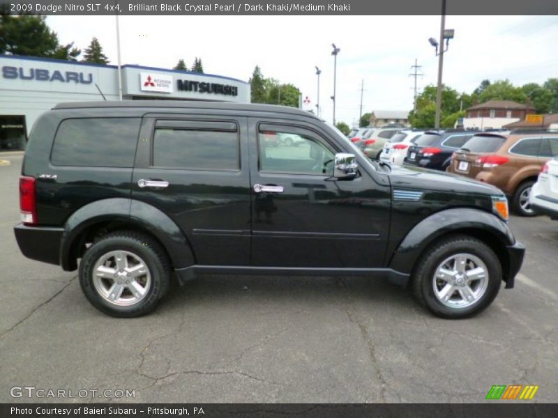Brilliant Black Crystal Pearl / Dark Khaki/Medium Khaki 2009 Dodge Nitro SLT 4x4