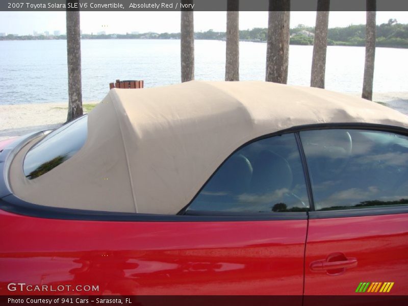 Absolutely Red / Ivory 2007 Toyota Solara SLE V6 Convertible