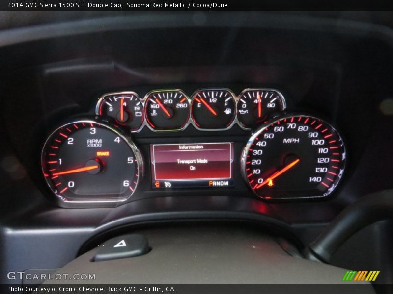 Sonoma Red Metallic / Cocoa/Dune 2014 GMC Sierra 1500 SLT Double Cab