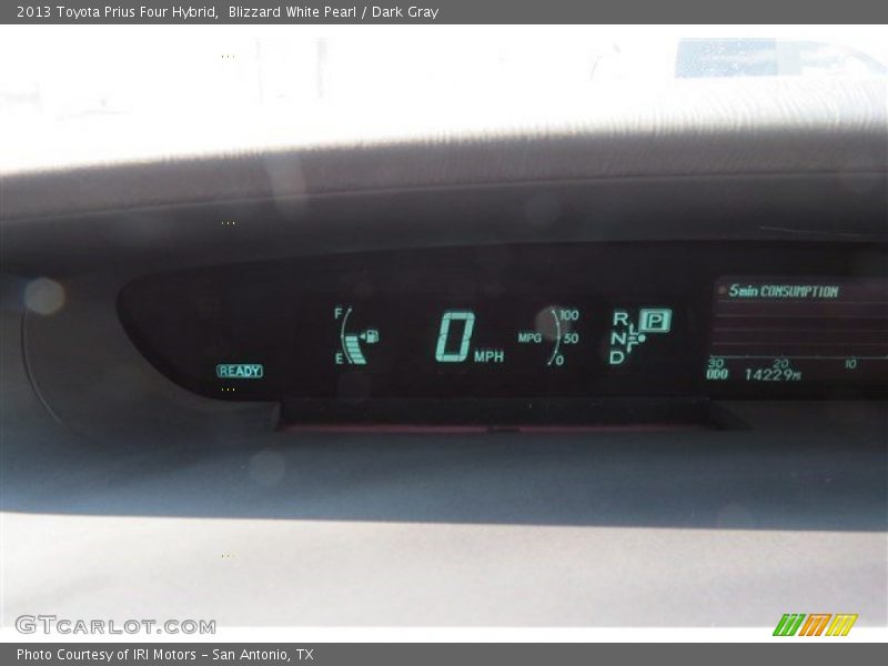 Blizzard White Pearl / Dark Gray 2013 Toyota Prius Four Hybrid