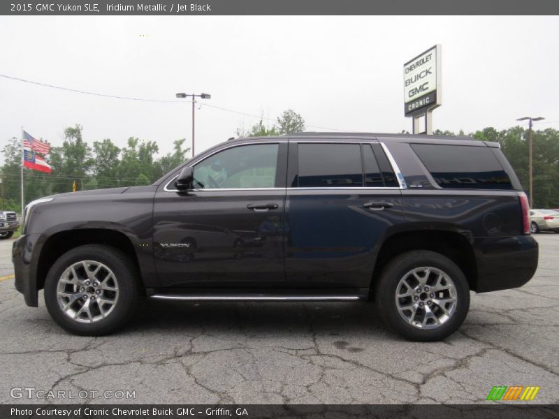 Iridium Metallic / Jet Black 2015 GMC Yukon SLE