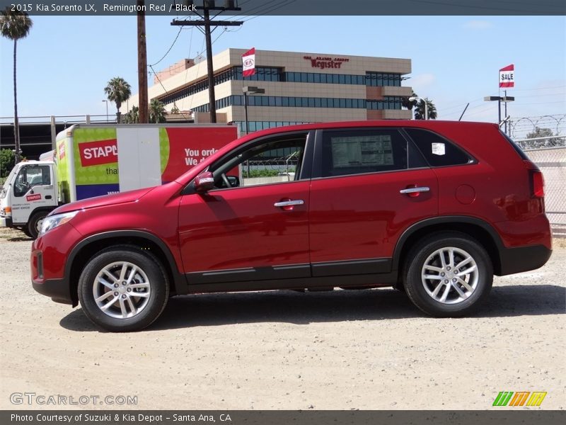 Remington Red / Black 2015 Kia Sorento LX