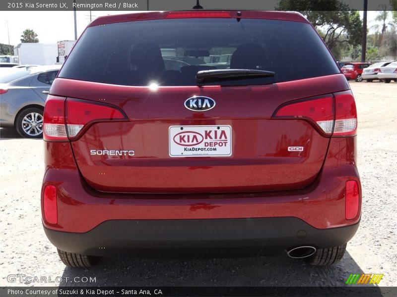 Remington Red / Black 2015 Kia Sorento LX