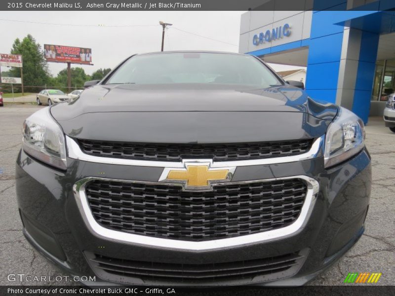 Ashen Gray Metallic / Jet Black/Titanium 2015 Chevrolet Malibu LS