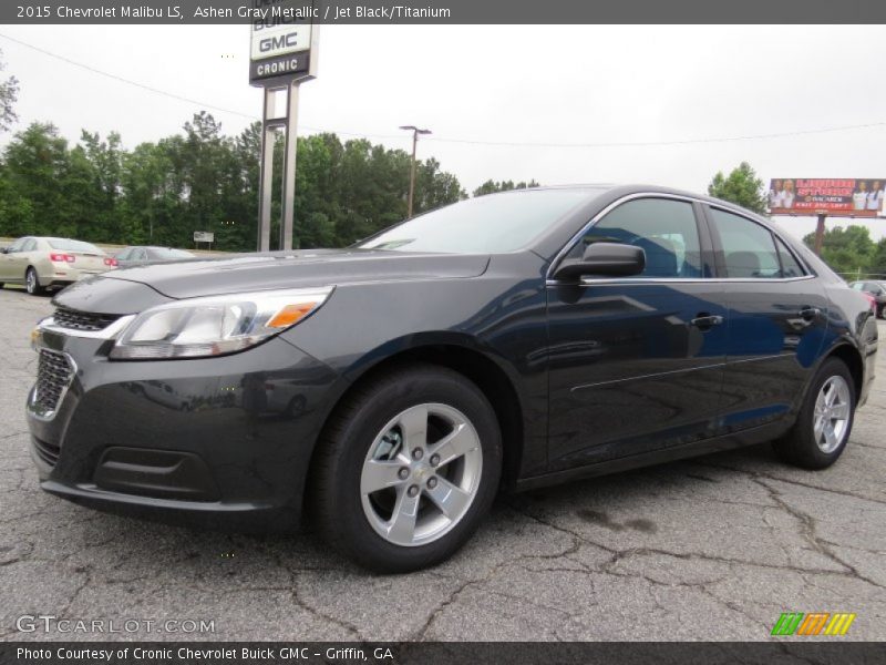 Ashen Gray Metallic / Jet Black/Titanium 2015 Chevrolet Malibu LS