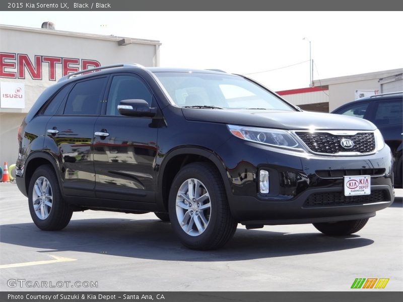 Black / Black 2015 Kia Sorento LX