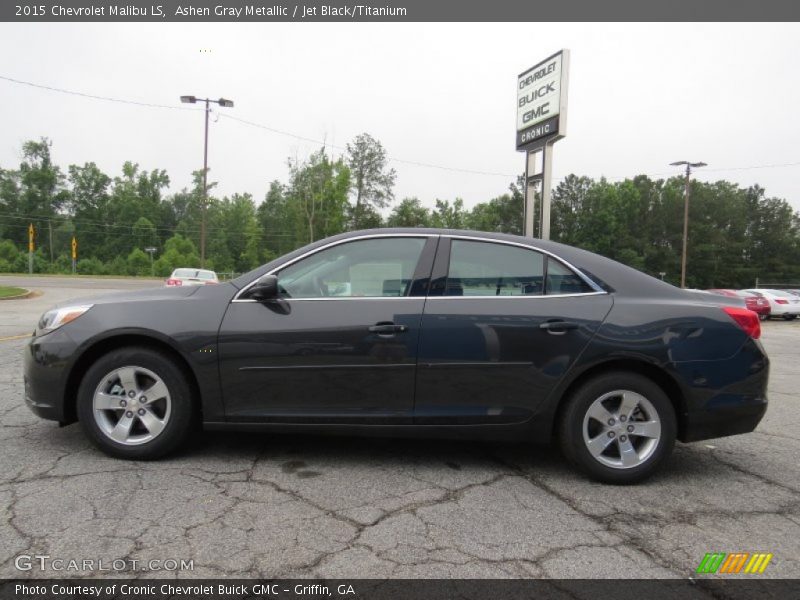 Ashen Gray Metallic / Jet Black/Titanium 2015 Chevrolet Malibu LS