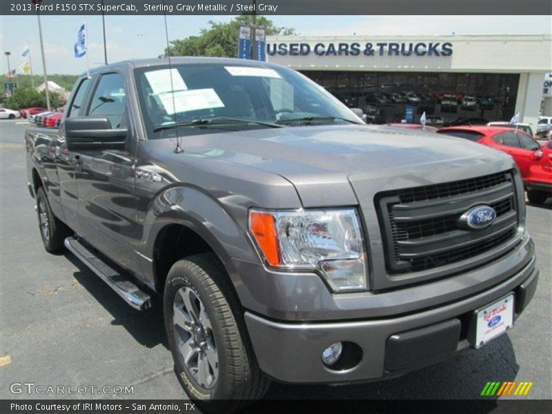 Sterling Gray Metallic / Steel Gray 2013 Ford F150 STX SuperCab