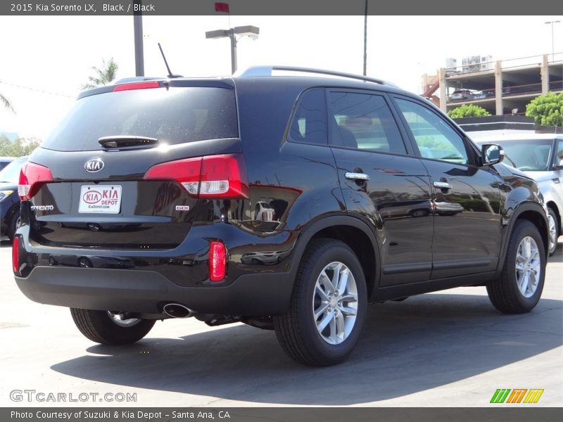 Black / Black 2015 Kia Sorento LX