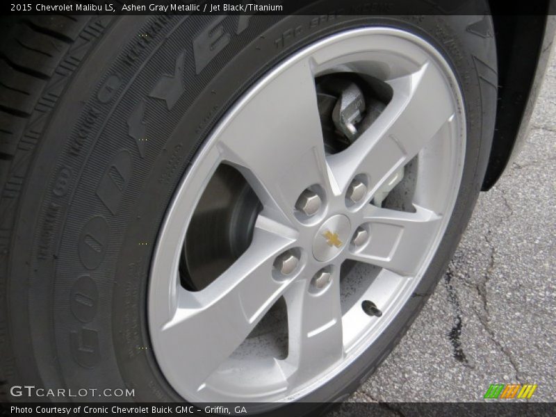 Ashen Gray Metallic / Jet Black/Titanium 2015 Chevrolet Malibu LS