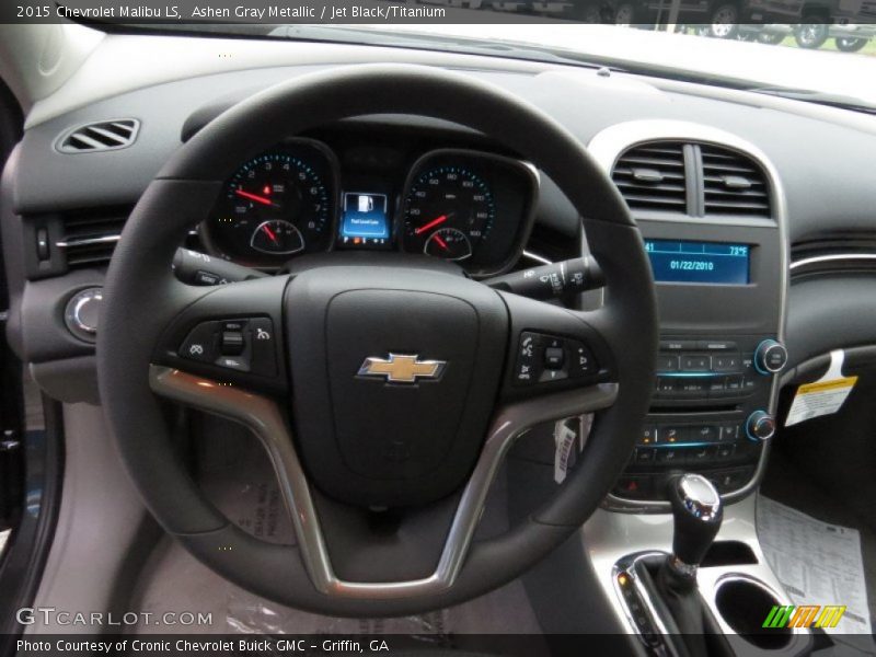 Ashen Gray Metallic / Jet Black/Titanium 2015 Chevrolet Malibu LS