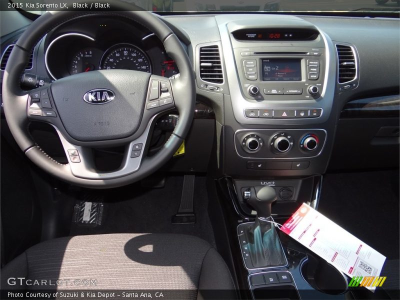 Black / Black 2015 Kia Sorento LX