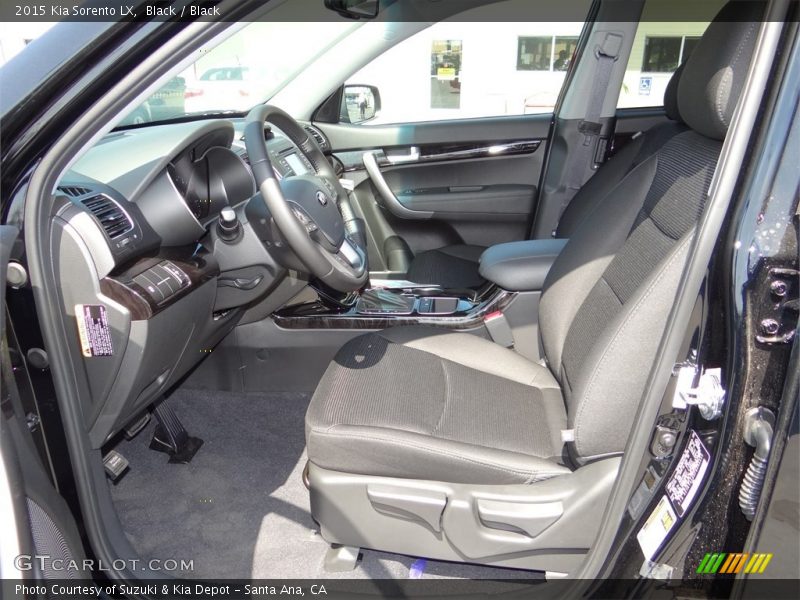 Black / Black 2015 Kia Sorento LX