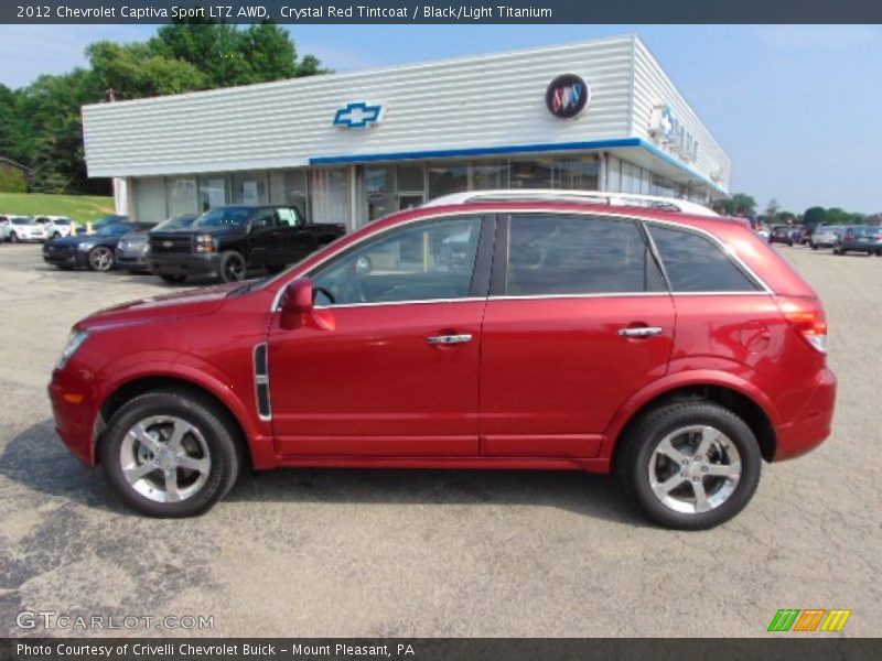 Crystal Red Tintcoat / Black/Light Titanium 2012 Chevrolet Captiva Sport LTZ AWD