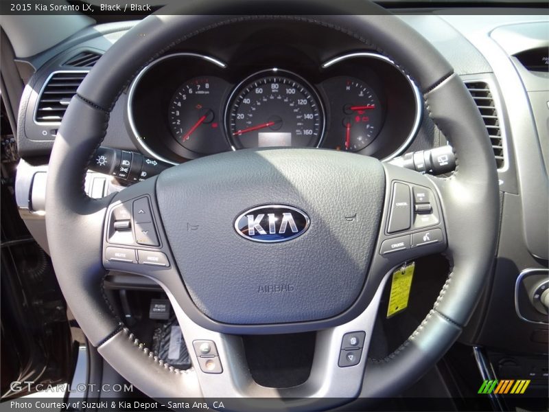 Black / Black 2015 Kia Sorento LX