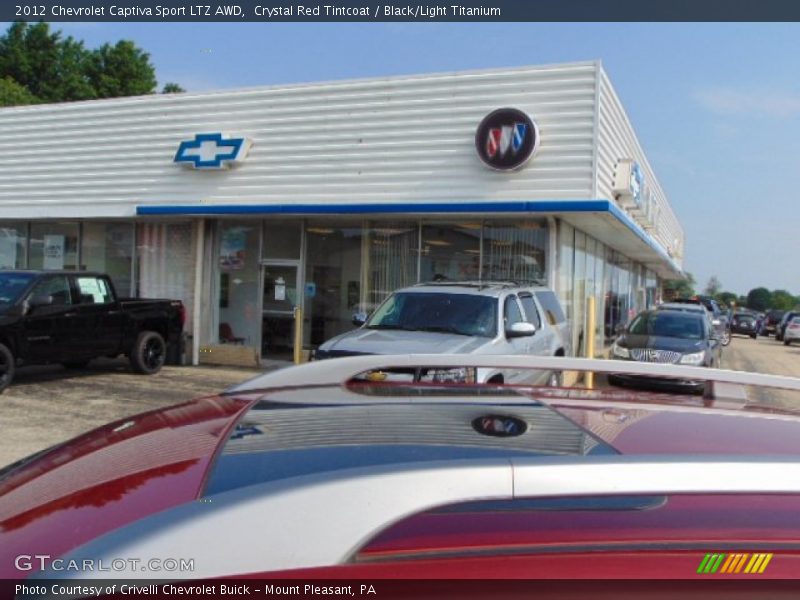 Crystal Red Tintcoat / Black/Light Titanium 2012 Chevrolet Captiva Sport LTZ AWD