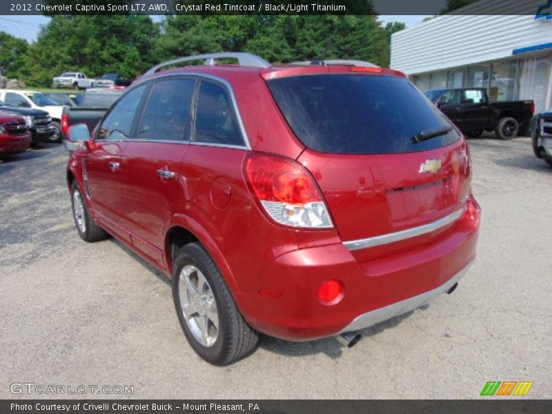 Crystal Red Tintcoat / Black/Light Titanium 2012 Chevrolet Captiva Sport LTZ AWD