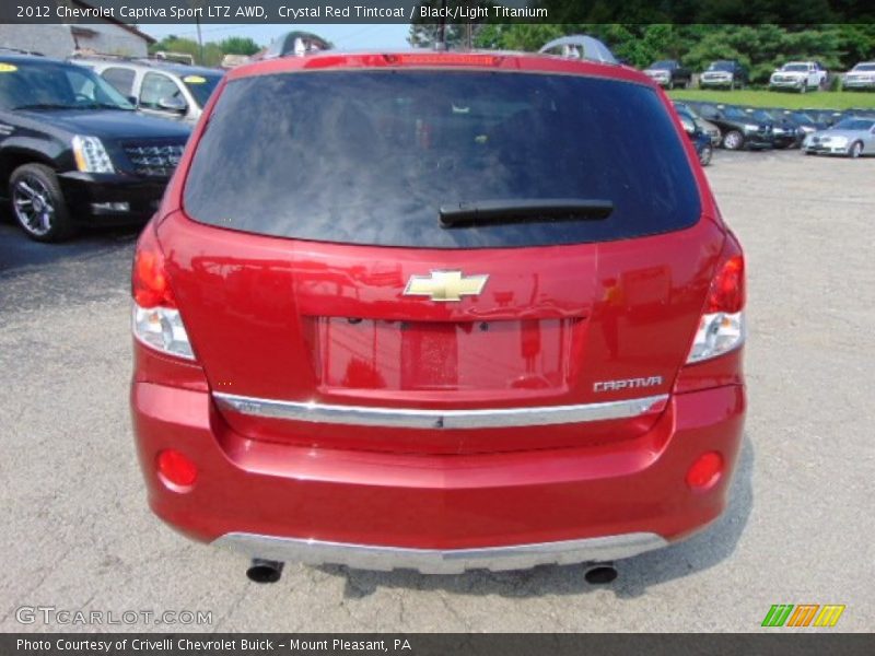 Crystal Red Tintcoat / Black/Light Titanium 2012 Chevrolet Captiva Sport LTZ AWD