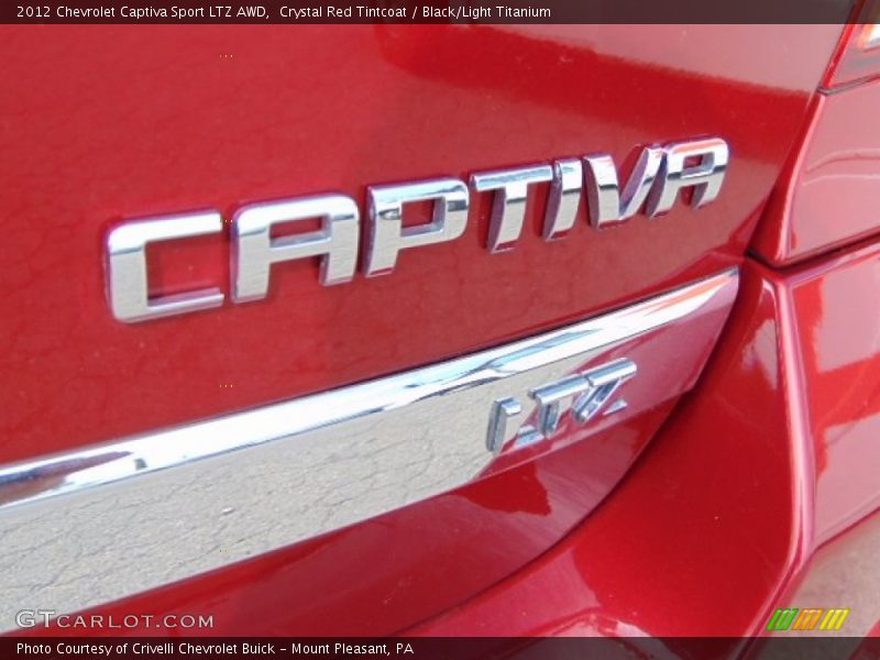 Crystal Red Tintcoat / Black/Light Titanium 2012 Chevrolet Captiva Sport LTZ AWD
