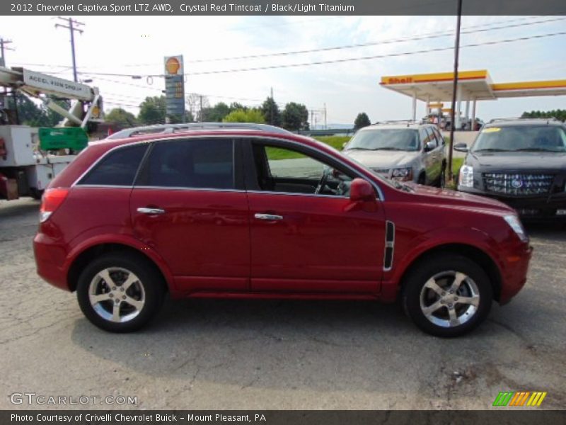 Crystal Red Tintcoat / Black/Light Titanium 2012 Chevrolet Captiva Sport LTZ AWD