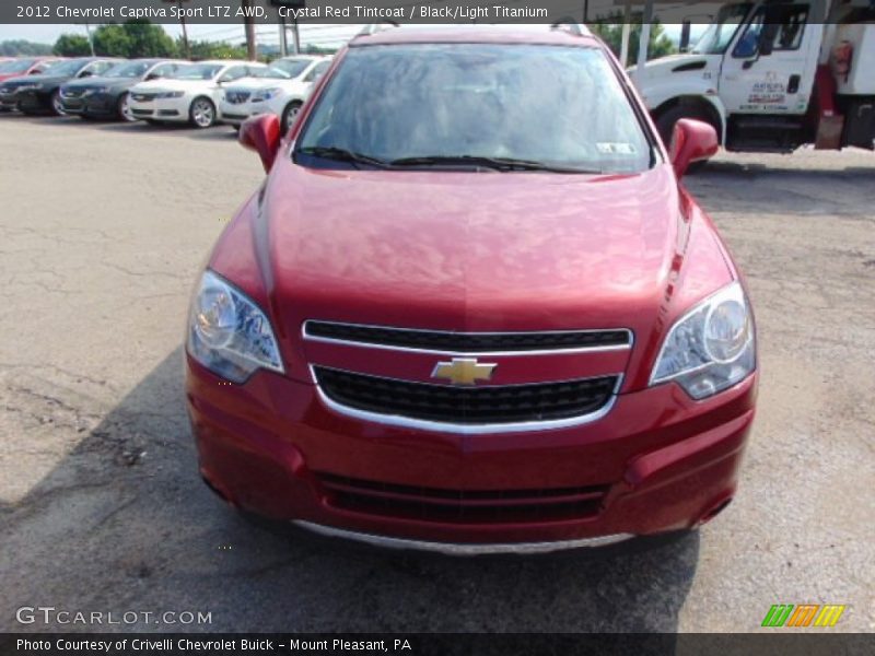 Crystal Red Tintcoat / Black/Light Titanium 2012 Chevrolet Captiva Sport LTZ AWD