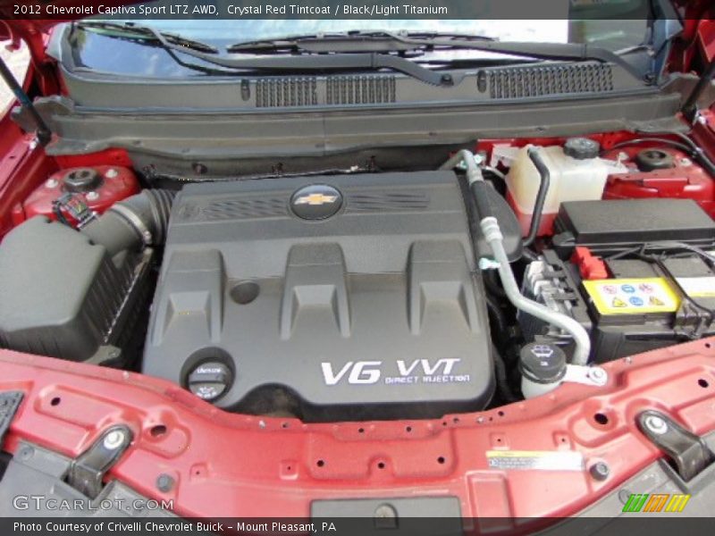 Crystal Red Tintcoat / Black/Light Titanium 2012 Chevrolet Captiva Sport LTZ AWD
