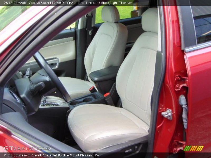 Crystal Red Tintcoat / Black/Light Titanium 2012 Chevrolet Captiva Sport LTZ AWD
