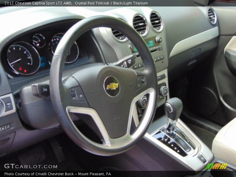 Crystal Red Tintcoat / Black/Light Titanium 2012 Chevrolet Captiva Sport LTZ AWD