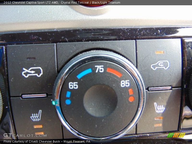 Crystal Red Tintcoat / Black/Light Titanium 2012 Chevrolet Captiva Sport LTZ AWD