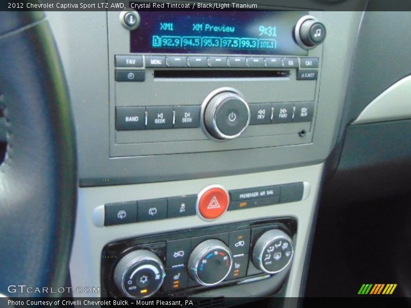 Crystal Red Tintcoat / Black/Light Titanium 2012 Chevrolet Captiva Sport LTZ AWD