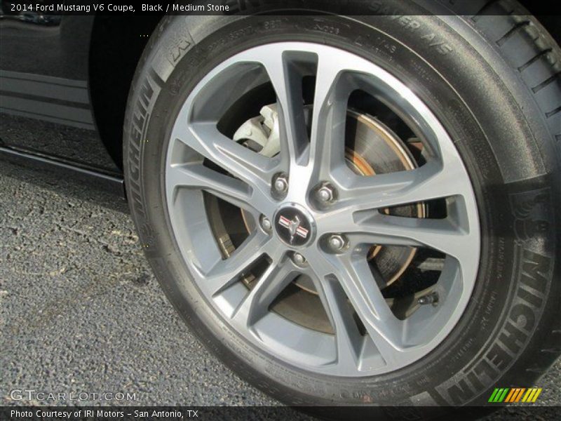 Black / Medium Stone 2014 Ford Mustang V6 Coupe