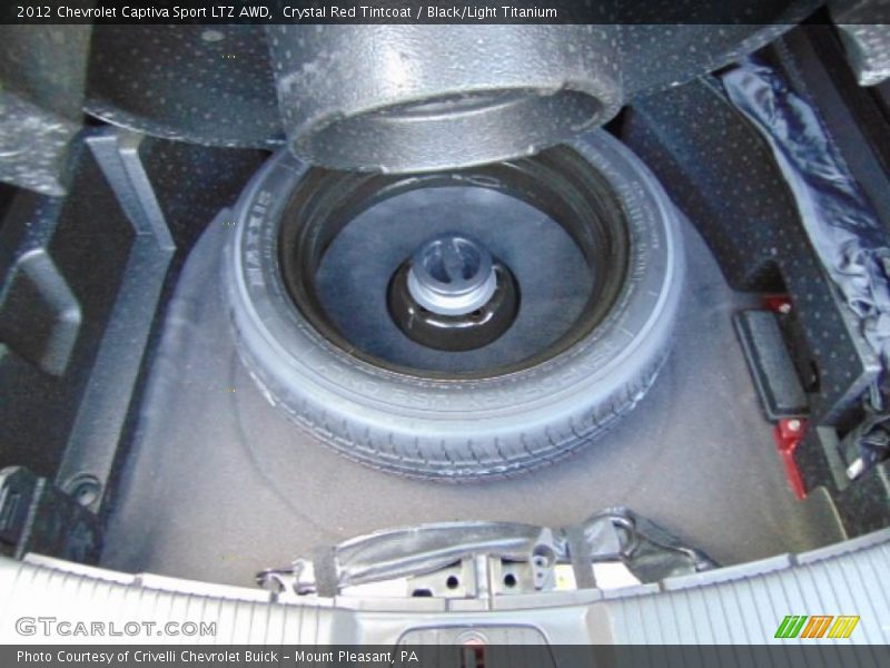 Crystal Red Tintcoat / Black/Light Titanium 2012 Chevrolet Captiva Sport LTZ AWD