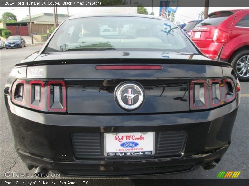 Black / Medium Stone 2014 Ford Mustang V6 Coupe