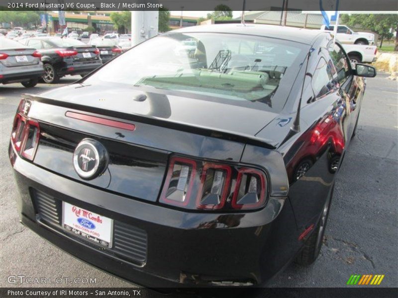 Black / Medium Stone 2014 Ford Mustang V6 Coupe