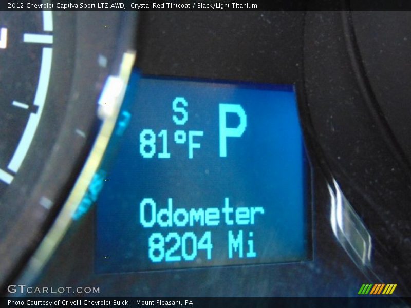 Crystal Red Tintcoat / Black/Light Titanium 2012 Chevrolet Captiva Sport LTZ AWD