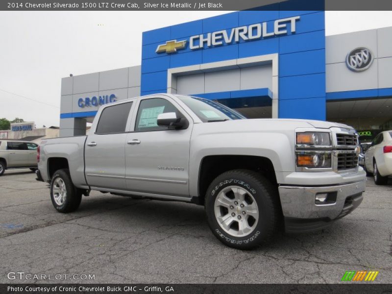 Silver Ice Metallic / Jet Black 2014 Chevrolet Silverado 1500 LTZ Crew Cab