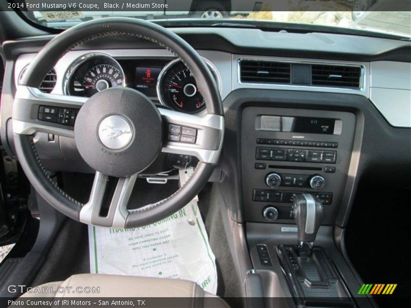 Black / Medium Stone 2014 Ford Mustang V6 Coupe