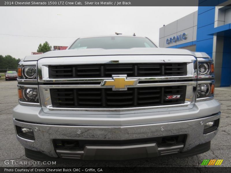 Silver Ice Metallic / Jet Black 2014 Chevrolet Silverado 1500 LTZ Crew Cab