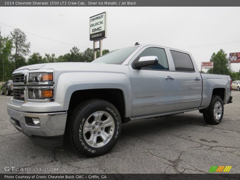 Silver Ice Metallic / Jet Black 2014 Chevrolet Silverado 1500 LTZ Crew Cab