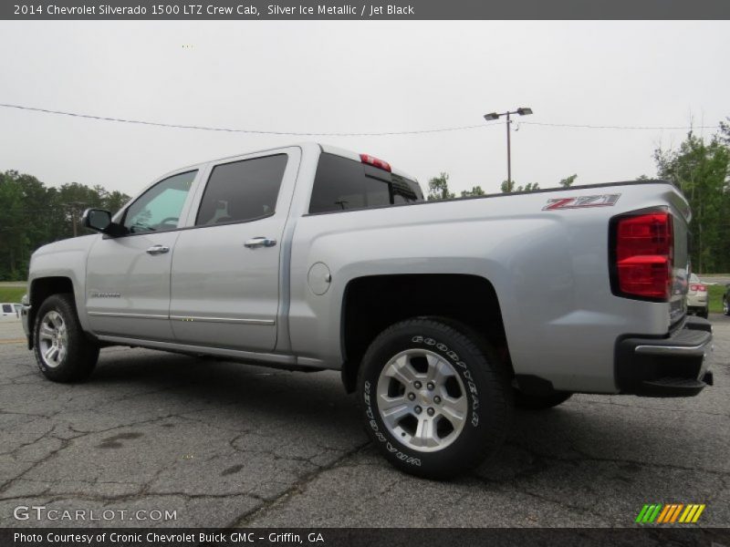 Silver Ice Metallic / Jet Black 2014 Chevrolet Silverado 1500 LTZ Crew Cab