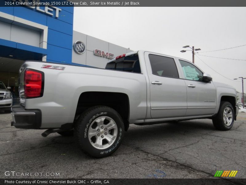 Silver Ice Metallic / Jet Black 2014 Chevrolet Silverado 1500 LTZ Crew Cab